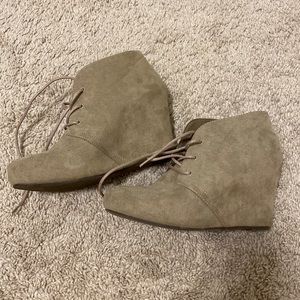 Tan booties